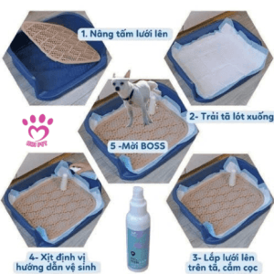 Khay vệ sinh cho chó dùng cát